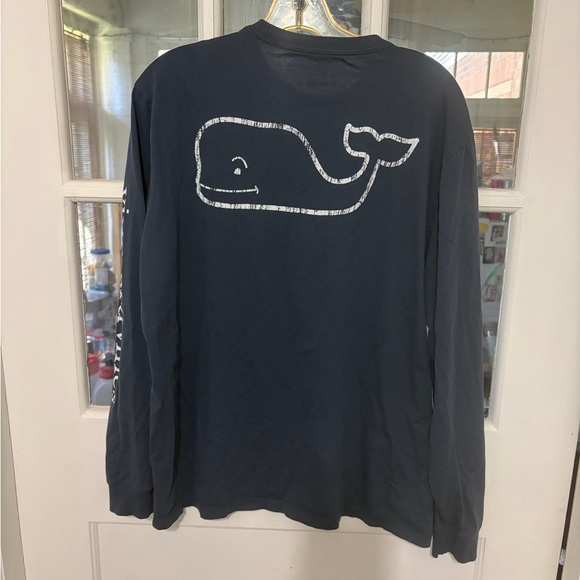 Vineyard Vines Blue Whale Graphic Long Sleeve - Picture 2 of 5